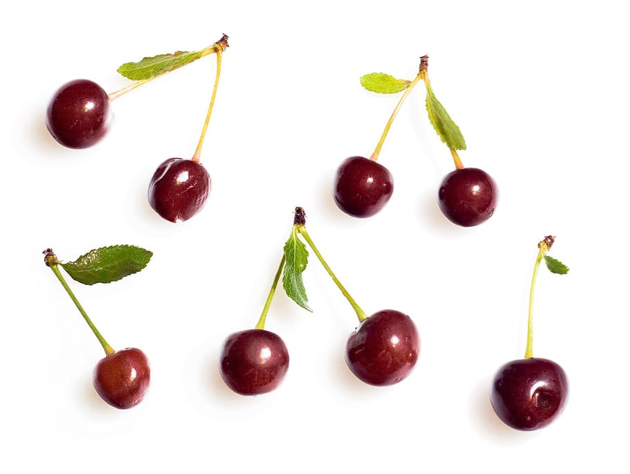 cherry, couple, design, dessert, dieting, drop, eating, foliage HD wallpaper