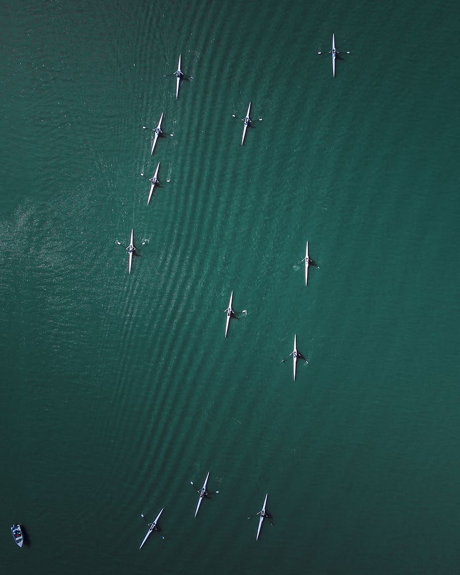 transportation, nautical vessel, water, aerial view, nature HD wallpaper