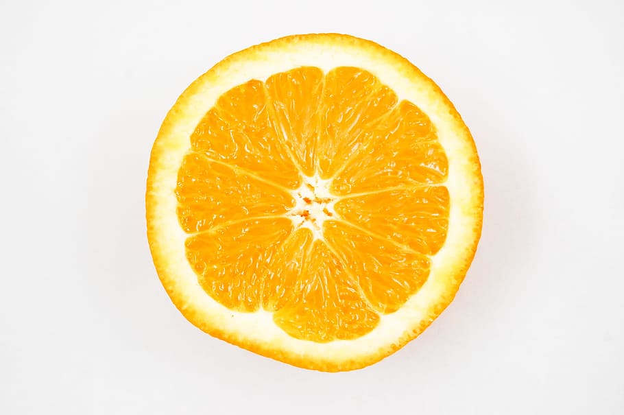 Orange close-up, citrus, close up, fruit, healthy, minimalistic, HD wallpaper