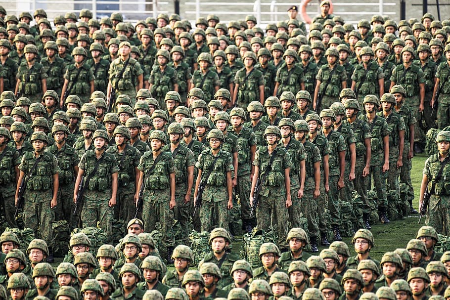 soldiers on field at daytime, military, military uniform, human HD wallpaper