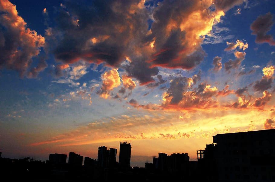 georgia, batumi, sky, architecture, building exterior, sunset HD wallpaper