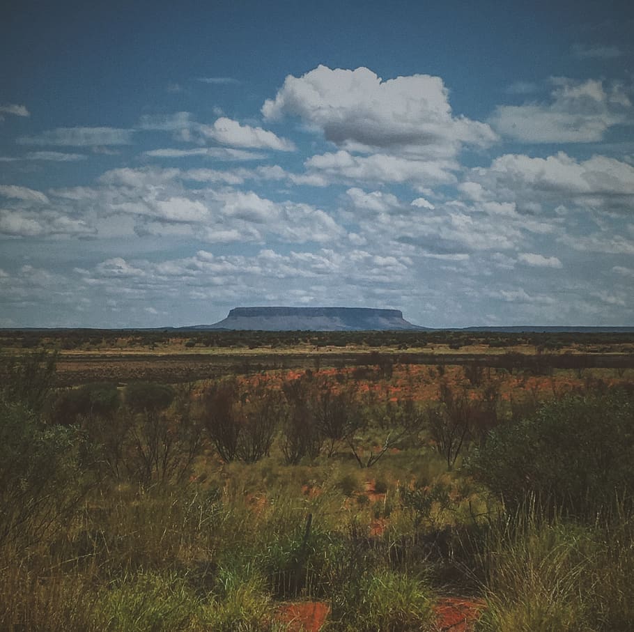 australia, petermann, mount conner, desert, outback, isolated, HD wallpaper