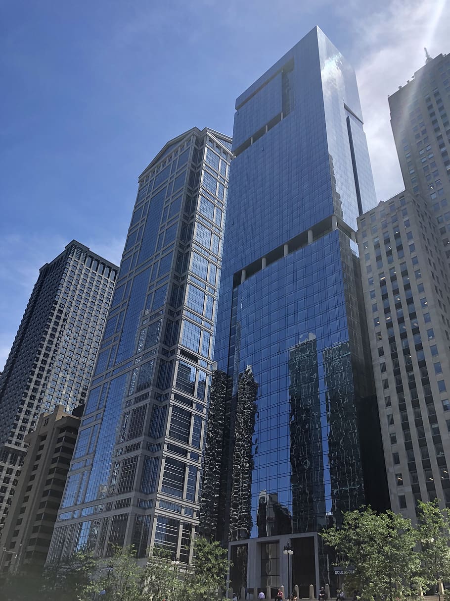 chicago, architecture, river, city, downtown, skyline, urban HD wallpaper
