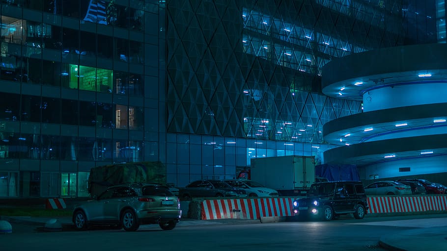 building, lighting, hangar, car, vehicle, transportation, automobile HD wallpaper