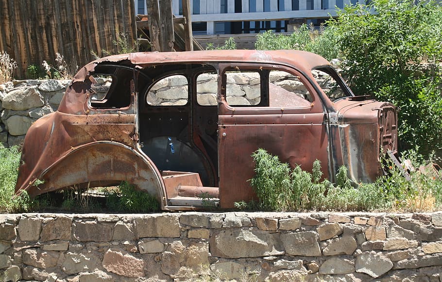 abandoned, damaged, transportation, obsolete, mode of transportation HD wallpaper
