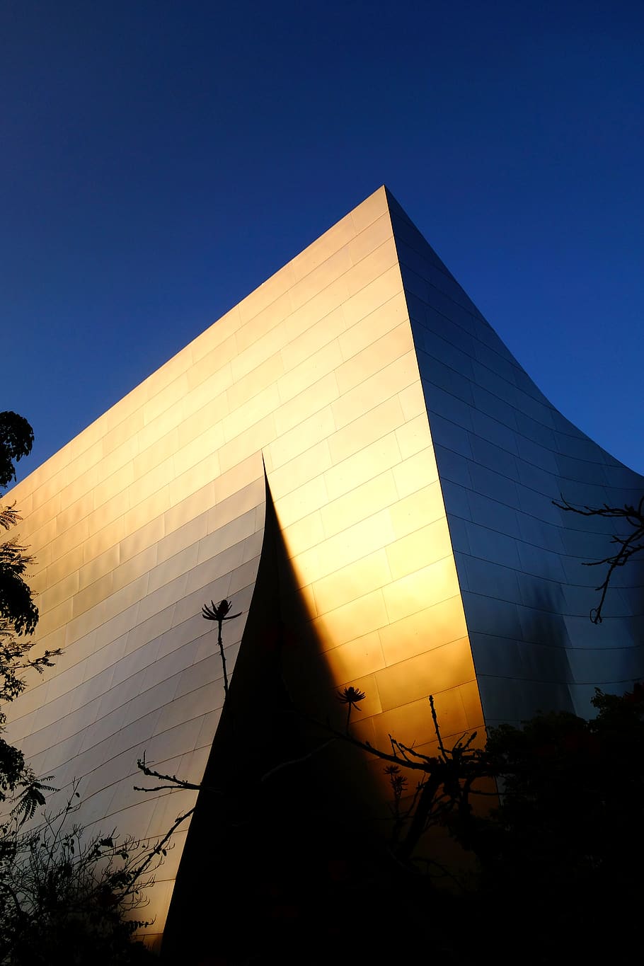 white concrete building, sky, architecture, nature, sunset, built structure HD wallpaper