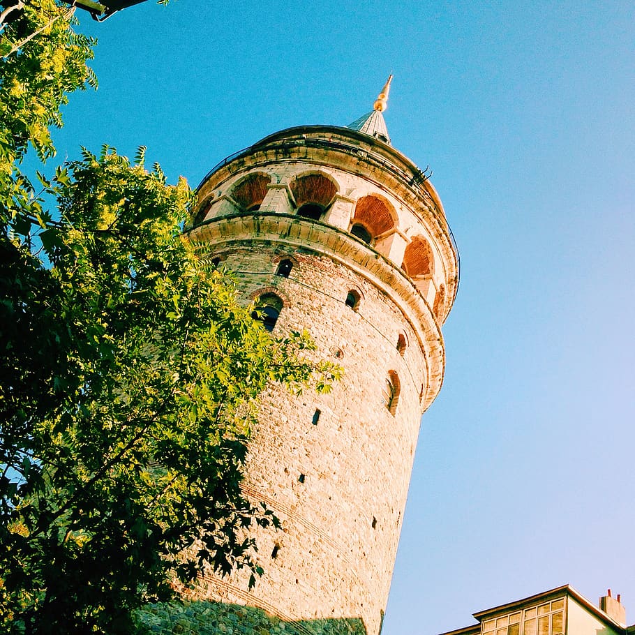 architecture, building, tower, beyoğlu, şahkulu mahallesi HD wallpaper