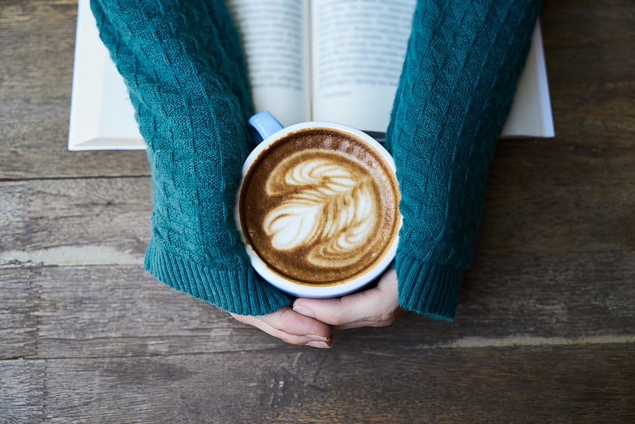 Person Holding White Ceramic Mug With Coffee, brown, caffeine HD wallpaper