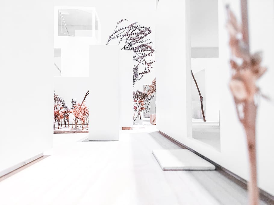 hallway near concrete pillar, miniature, miniature town, model HD wallpaper