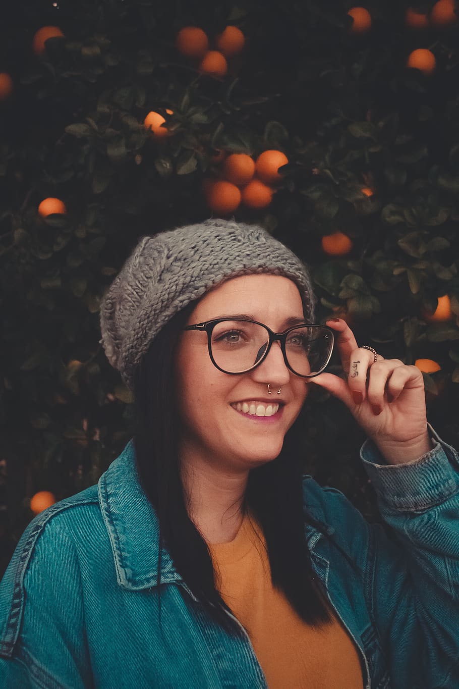 portrait, one person, front view, smiling, headshot, glasses HD wallpaper