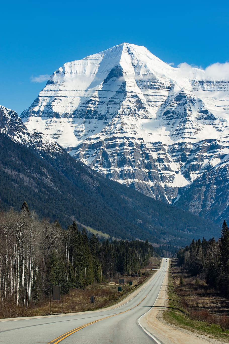 mountain peak, snow, nature, ice, glacier, outdoors, mount robson HD wallpaper