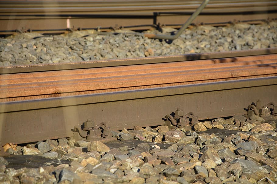 rails, train, railway, transport, travel, railroad tracks, steel HD wallpaper