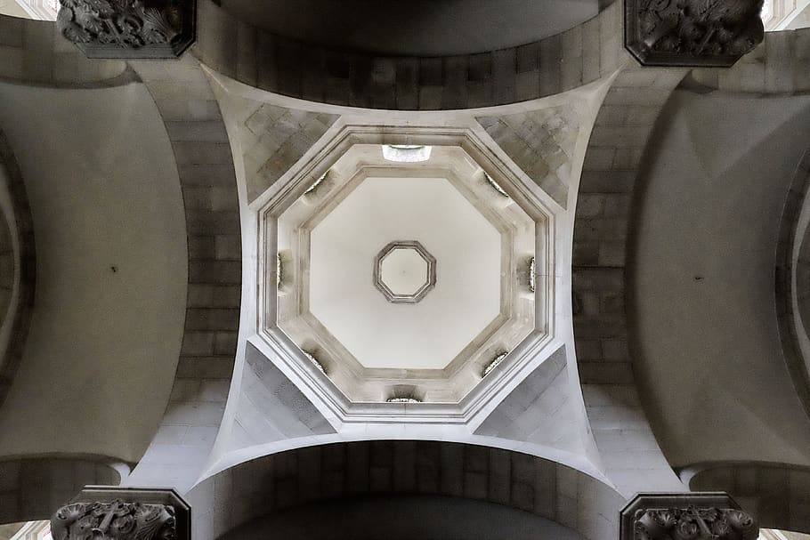 architecture, ceiling, interior, building, symmetry, israel HD wallpaper