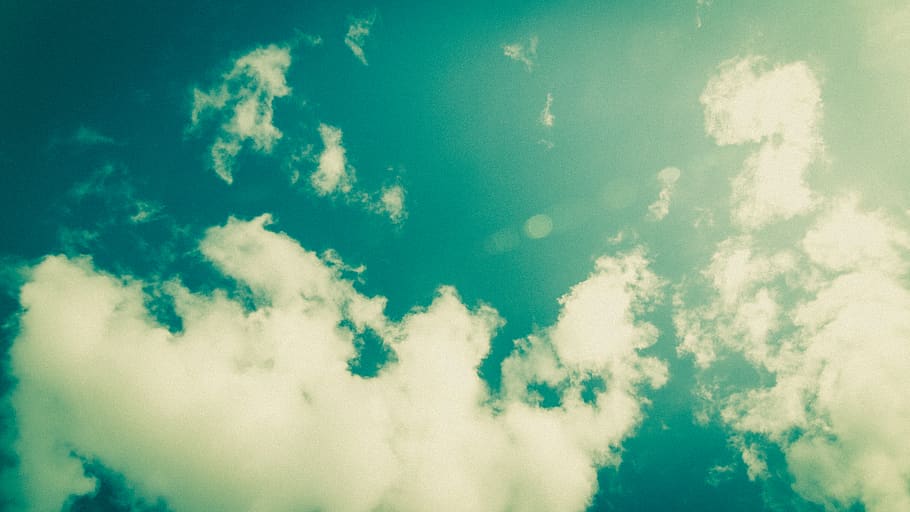 sky, cloud, space, sun, sunshine, perspective, sunray, blue HD wallpaper