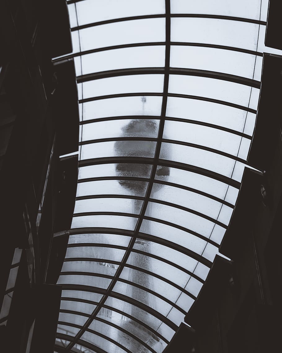 black metal frame, building, window, skylight, australia, lamp HD wallpaper