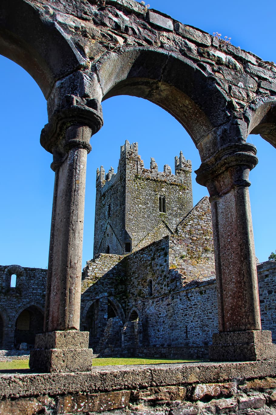 ireland, monastery, architecture, jerpoint abbey, ruin, irish HD wallpaper