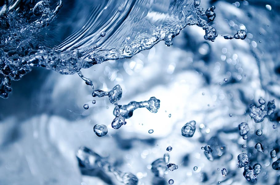 Water Close Up Photography, close-up, liquid, macro, splash, waterdrops HD wallpaper