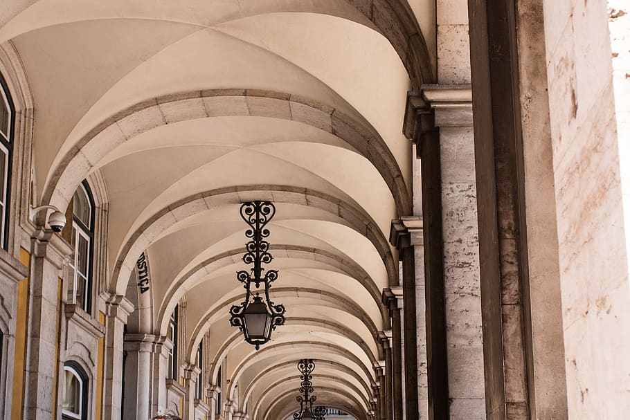 architecture, lisbon, street, portugal, built structure, religion HD wallpaper