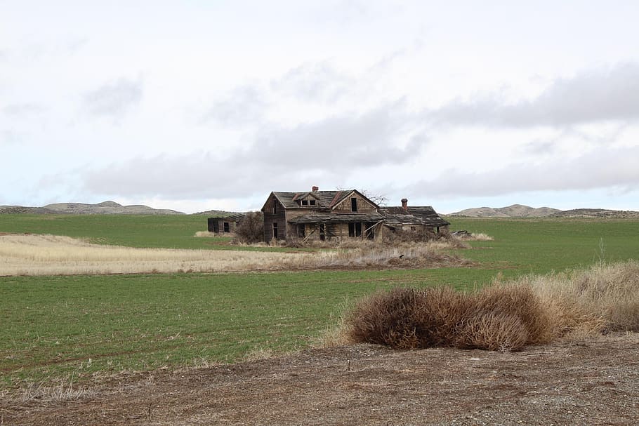 old barn, landscape, washington, architecture, built structure HD wallpaper