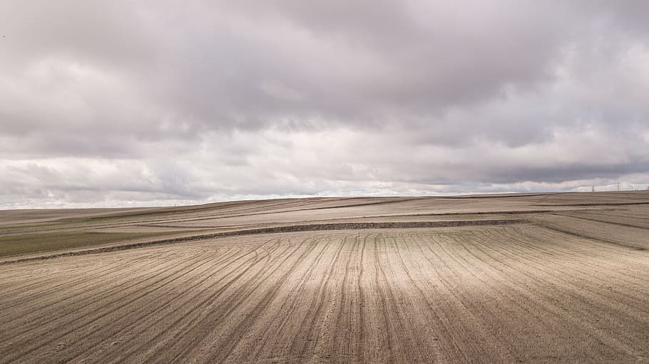 brown soil, cloud - sky, landscape, environment, day, nature HD wallpaper