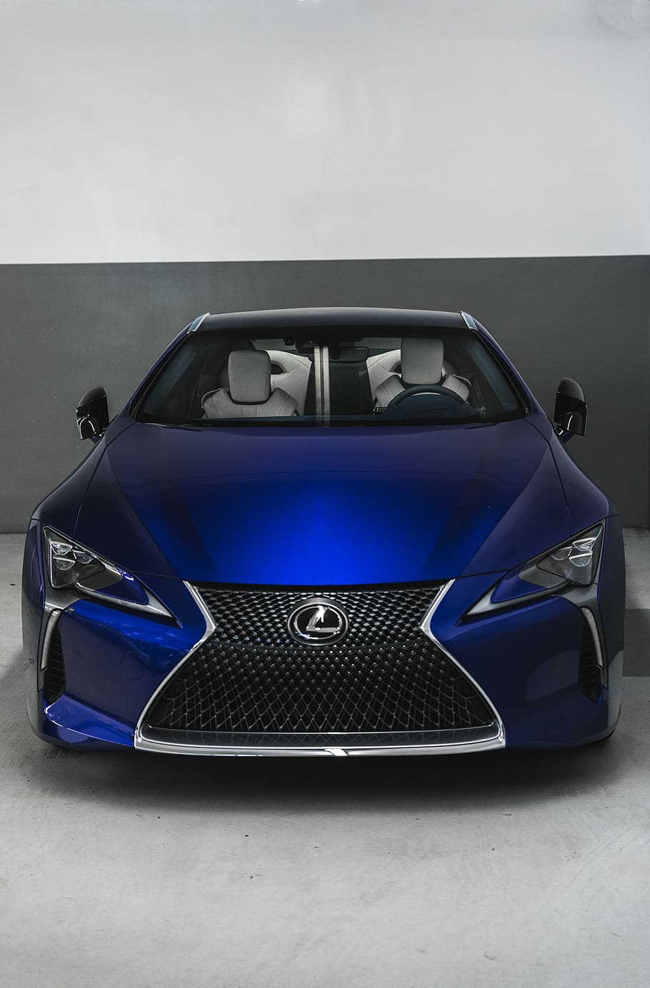 blue Lexus vehicle, car, motor vehicle, indoors, mode of transportation HD wallpaper