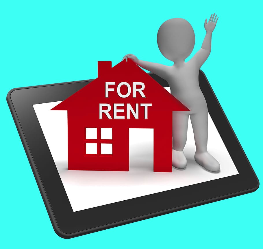 For Rent House Tablet Showing Rental Or Lease Property, apartment