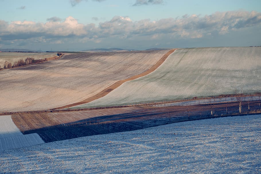 landscape, line, winter, sky, cloud - sky, scenics - nature HD wallpaper