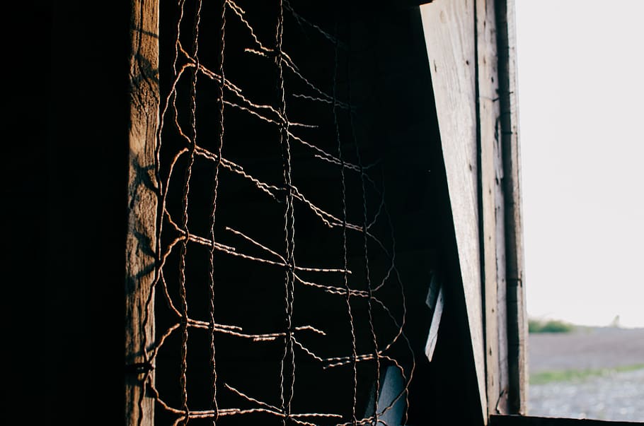 dark, sunset, building, paint, wood, cage, farm, rural, rustic HD wallpaper