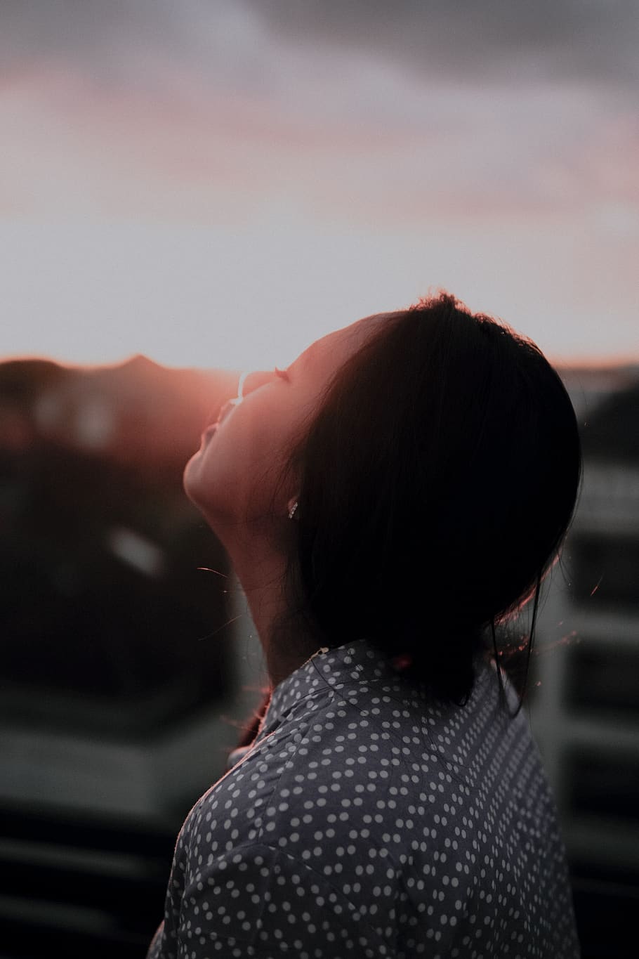sunset, bali, light, twilight, the sky, gorgeous, young, women HD wallpaper