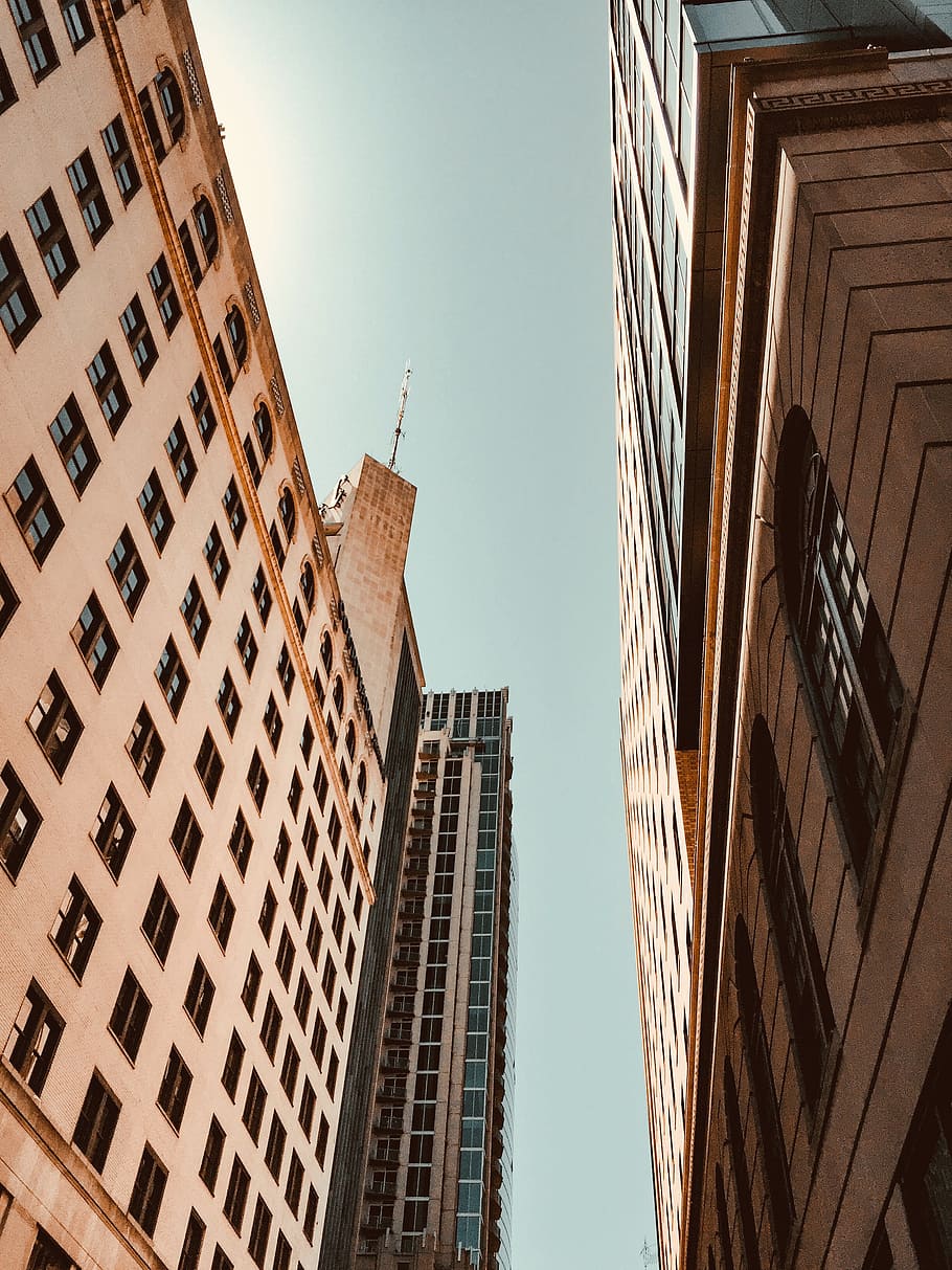 view of buildings, downtown, architectural, architecture, architectural detail HD wallpaper