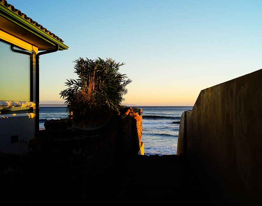 santa cruz, united states, pleasure point drive, ocean, beach