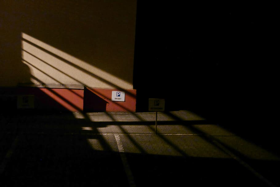 shadow, empty, interior, hallway, structure, night, light, darkness HD wallpaper