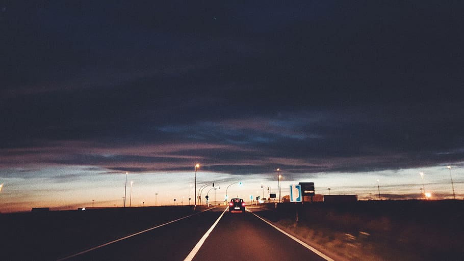 empty road photography, way, highway, transportation, vehicle HD wallpaper