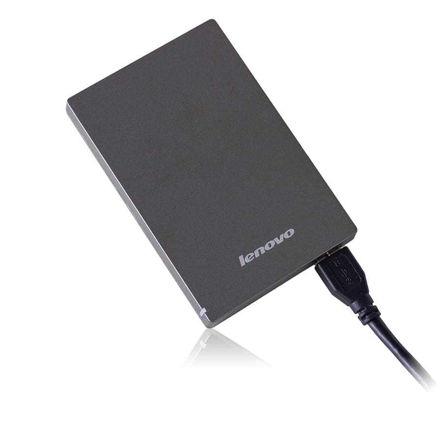lenovo 1tb portable hard drive, hdd, usb, isolated, white background HD wallpaper