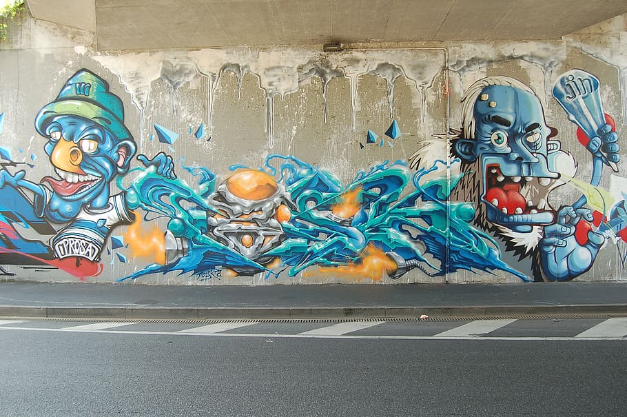 wall street art in a public place, creativity, art and craft, HD wallpaper