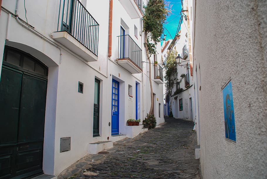 spain, cadaqués, mediterranean, village, travel, ancient, tourism, HD wallpaper