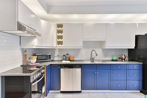 indoors, room, kitchen, interior design, furniture, electrical device HD wallpaper