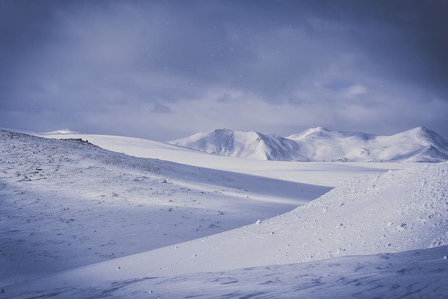 Snow Mountain, altitude, clouds, cold, daylight, daytime, environment HD wallpaper