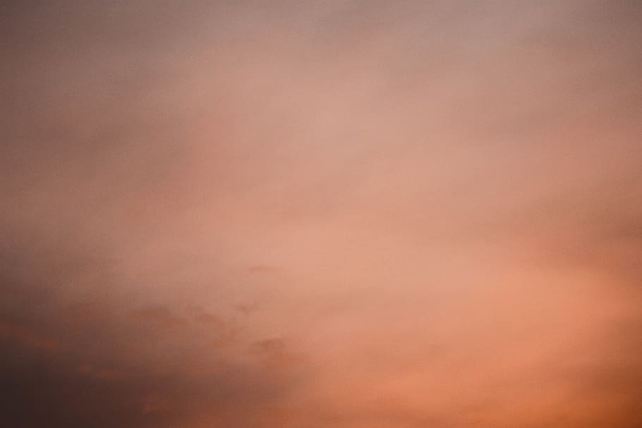 orange sky, dreamy, looking up, nature, storm, dark, cloud, sunrise HD wallpaper