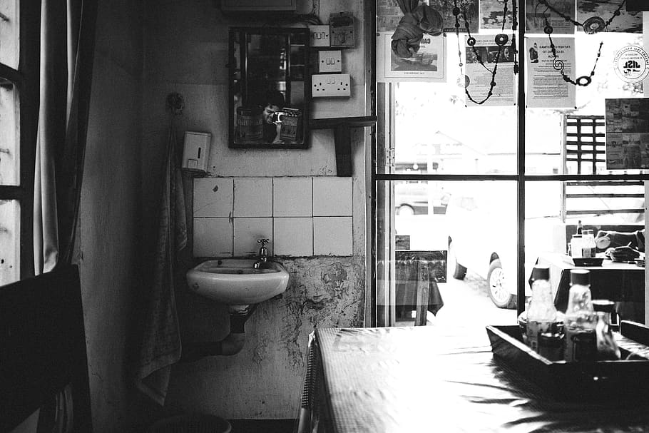tanzania, gritty, dirty, window, sink, tap, restaurant, cafe HD wallpaper