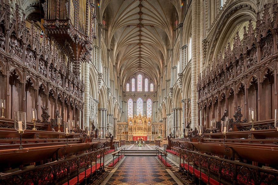 ely cathedral, church, abbey, minster, religious, religion, HD wallpaper