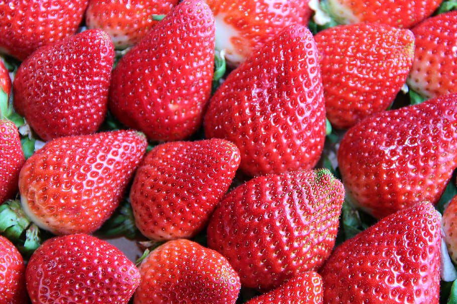 strawberries, red, sweet, fruit, delicious, fruits, food, ripe HD wallpaper