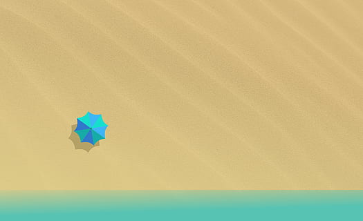 On the Beach Concept - With Copyspace, art, background, creation HD wallpaper