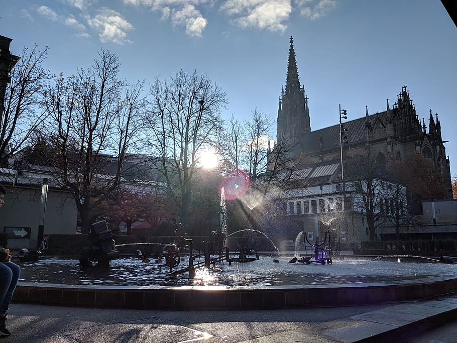 switzerland, basel, tinguely brunnen, architecture, built structure