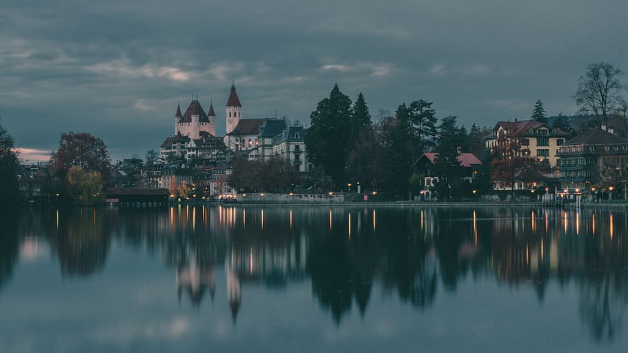 city landscape, reflection, building exterior, architecture, built structure HD wallpaper