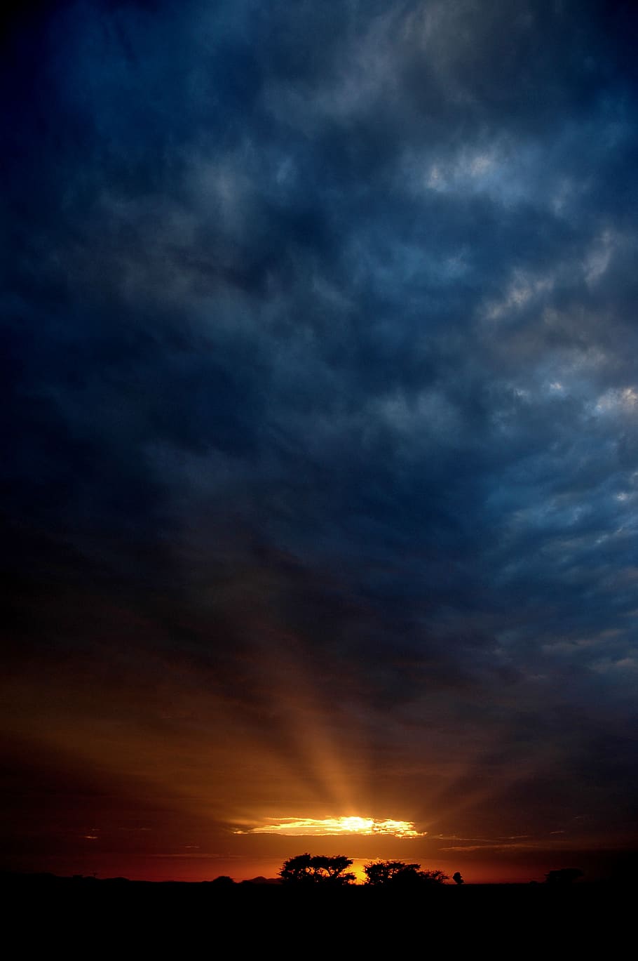 ethiopia, sunset, cloudy, clouds, trees, colorful, africa, cloud - sky HD wallpaper