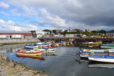 chile, ancud, chiloe, nautical vessel, transportation, water HD wallpaper