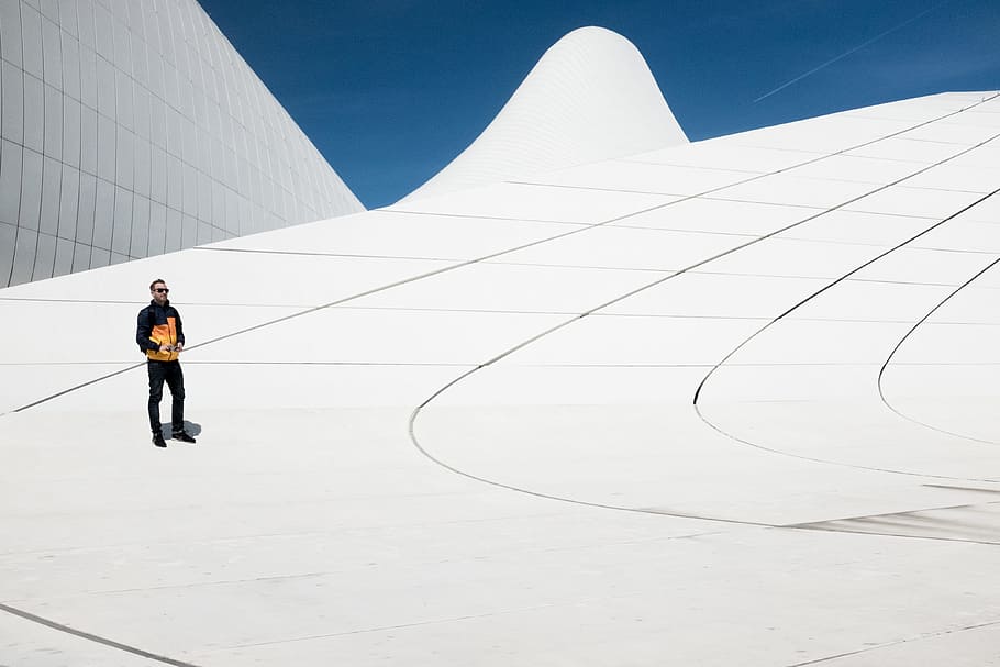 people, man, alone, shadow, shades, sunglasses, architecture HD wallpaper