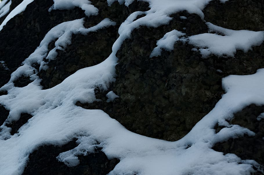 snow, texture, stone, scandinavian, cold temperature, winter HD wallpaper