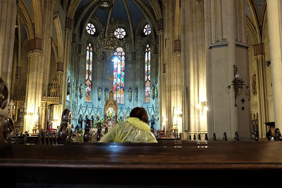 person, architecture, human, building, church, indoors, altar HD wallpaper
